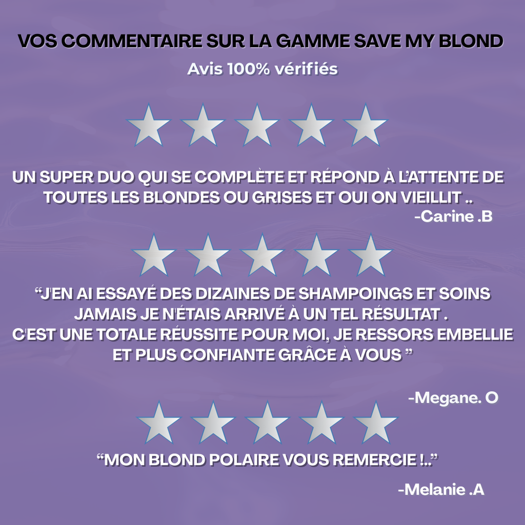Shampoing Correcteur Blond - Pigments violets & Graine de coton