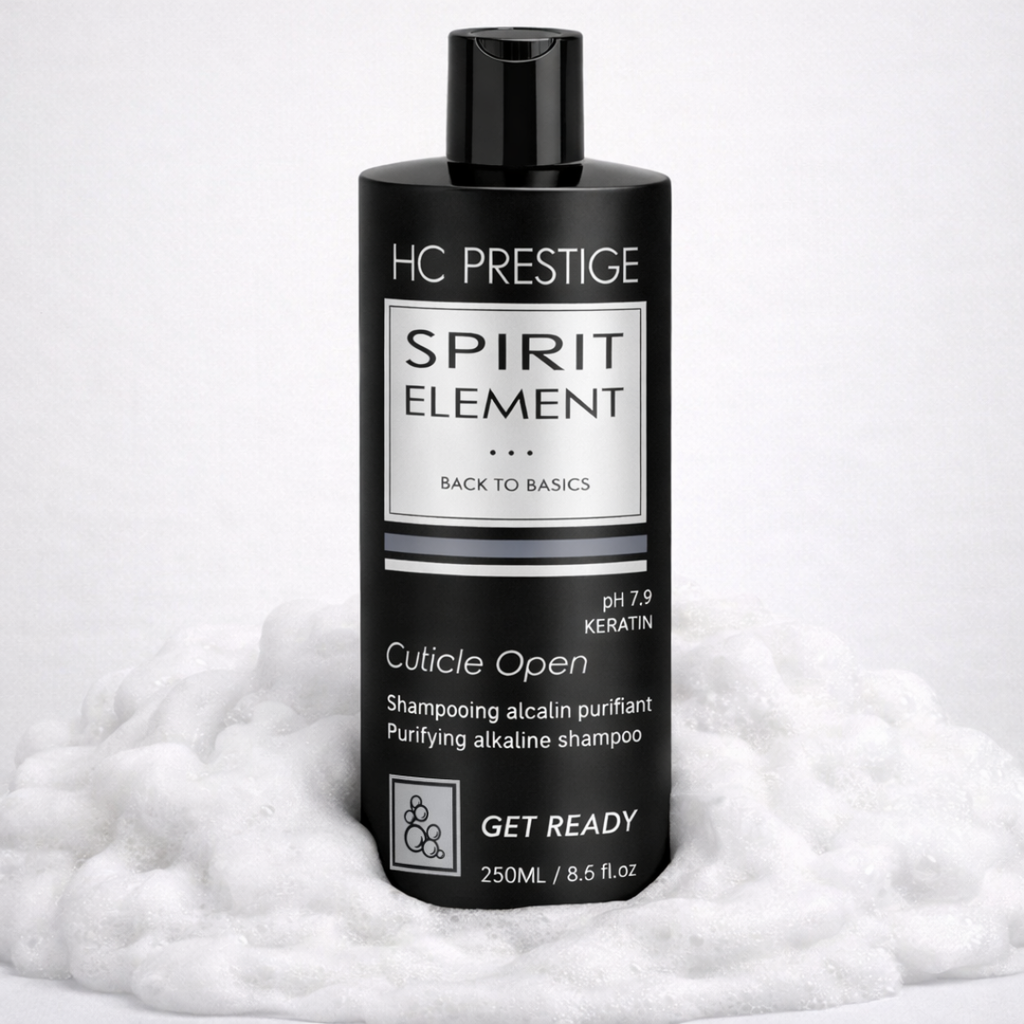 Shampoing Préparateur  CUTICULE OPEN – pH 7,9 & Protéines de kératine