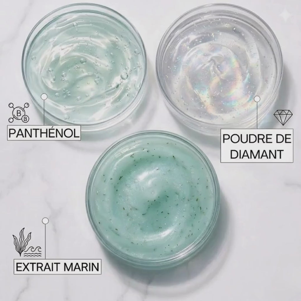 Gelée pour les Boucles à la Poudre de Diamant & Extrait Marin
